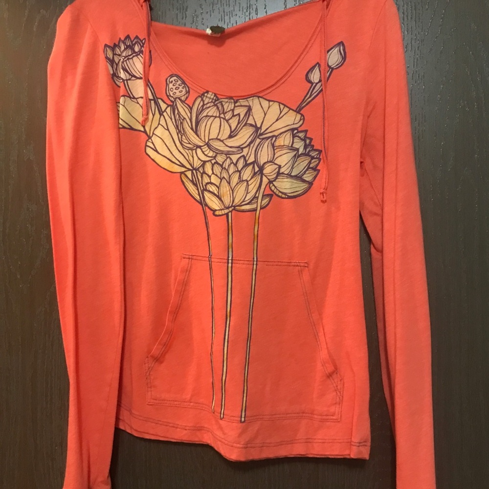 Free People Hooded Long Sleeve